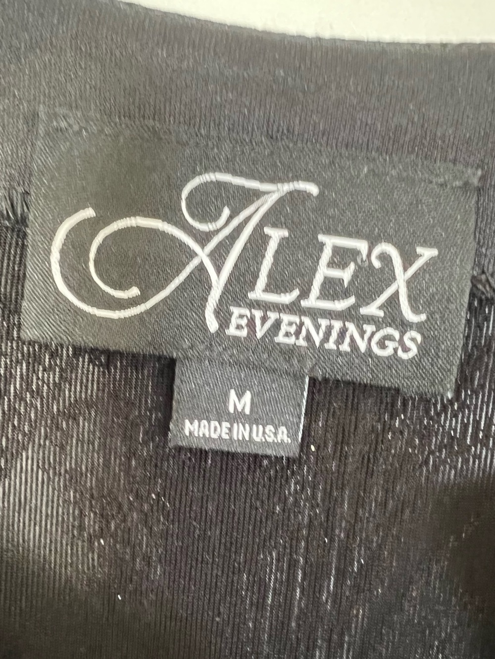 Alex Evenings Glitter Paisley Print Twinset Jacket Tank Top Set Black Stone M - Picture 8 of 16